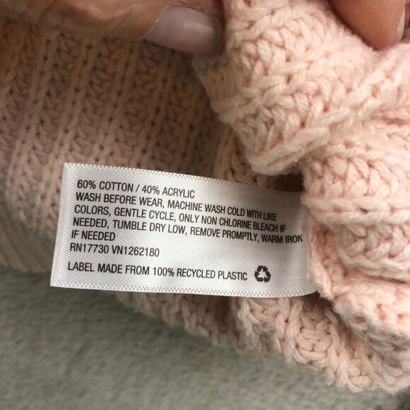 Cat & Jack Girls Cardigan Sweater Large V-Neck Pink Button-Up Cozy Knit Casual - Picture 6 of 9